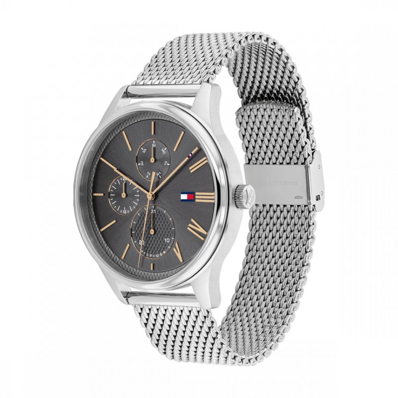 Tommy Hilfiger Damon Montre Homme Multifonction Acier Milanais