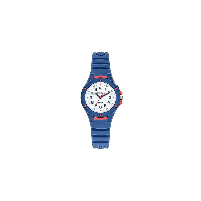 Tekday Montre Junior Silicone Bleu Gperdumesaiguilles