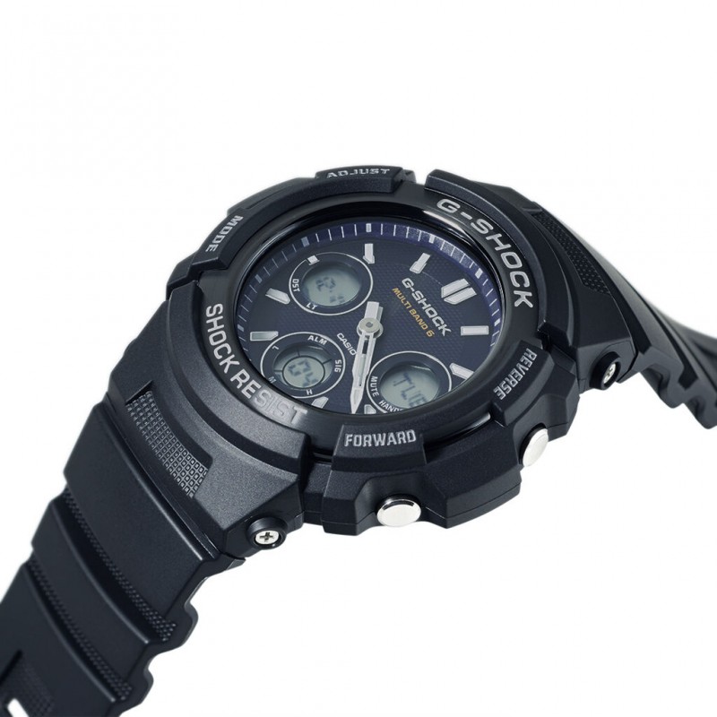 Montre Casio Homme Résine Noire AWG M100SB 2AER Gperdumesaiguilles