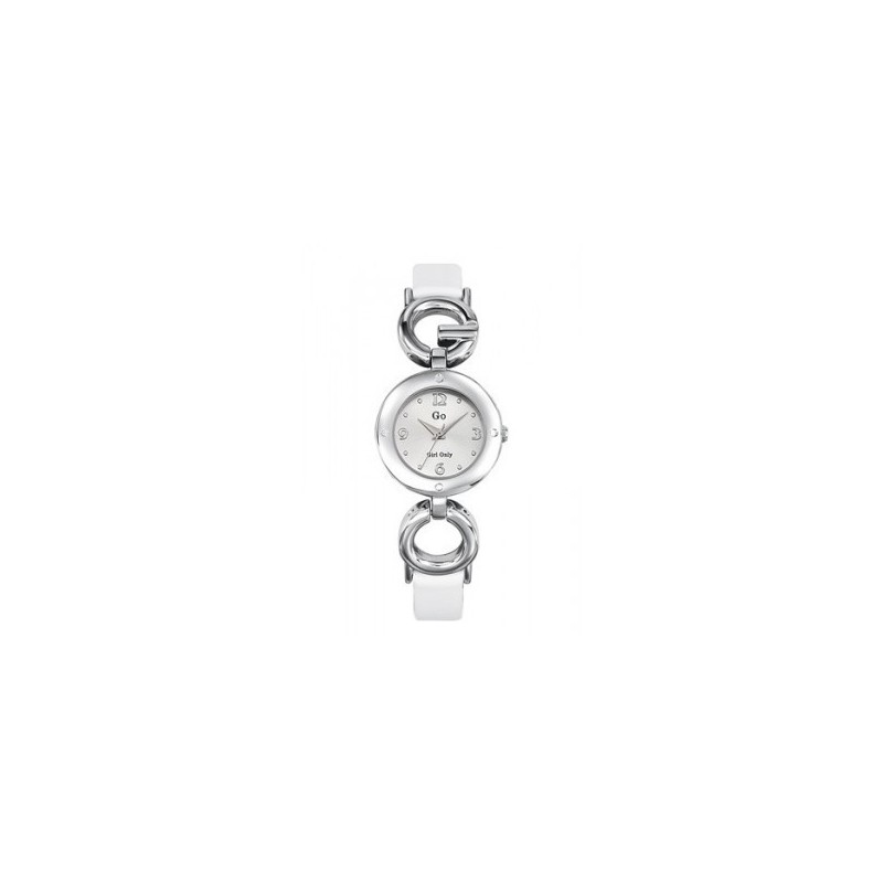 Montre Go Femme Cuir Blanc 697391 Montre Go Femme Cuir Blanc 697391