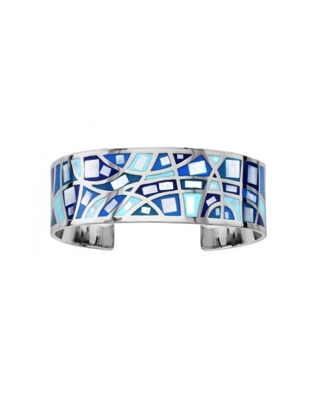 Bracelet Stella Mia Acier & Nacre Bleu Dégradé -127228