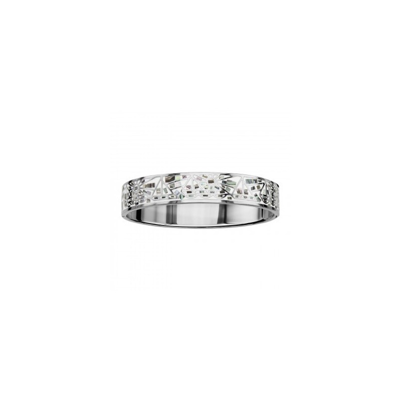 Bracelet Stella Mia Acier & Nacre Blanc Dégradé Articulé-128752 Bracelet Stella Mia Acier & Nacre Blanc Dégradé Articulé-128752