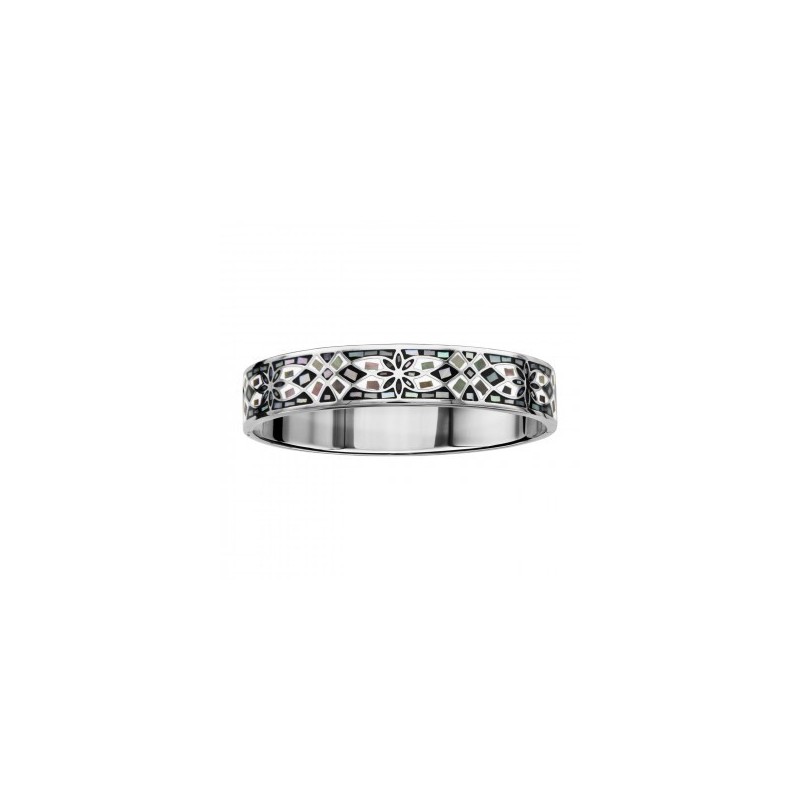 Bracelet Stella Mia Acier & Nacre Multicolor Fleurs Articulé-128753 Bracelet Stella Mia Acier & Nacre Multicolor Fleurs Articulé-128753