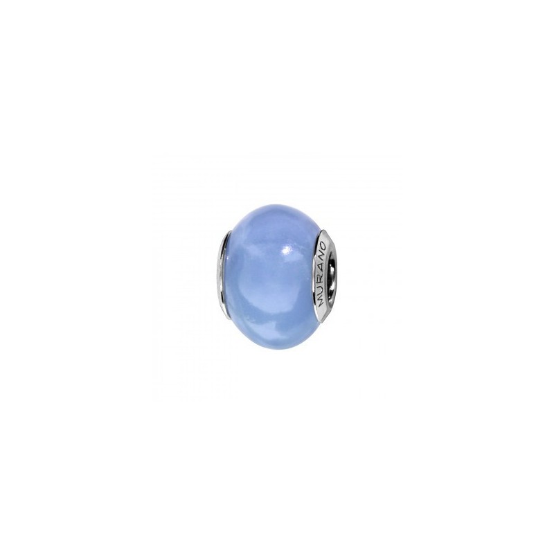 Thabora Charms Coulissant Argent Rhodié Murano Fluorescence Bleu-C05087 Thabora Charms Coulissant Argent Rhodié Murano Fluorescence Bleu-C05087