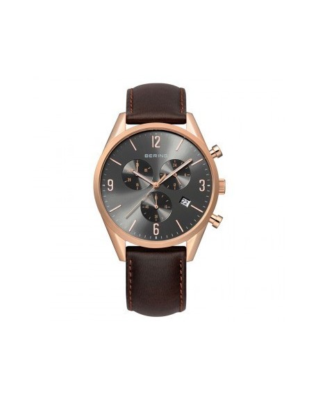 Montre Bering homme Cuir Marron 10542-562