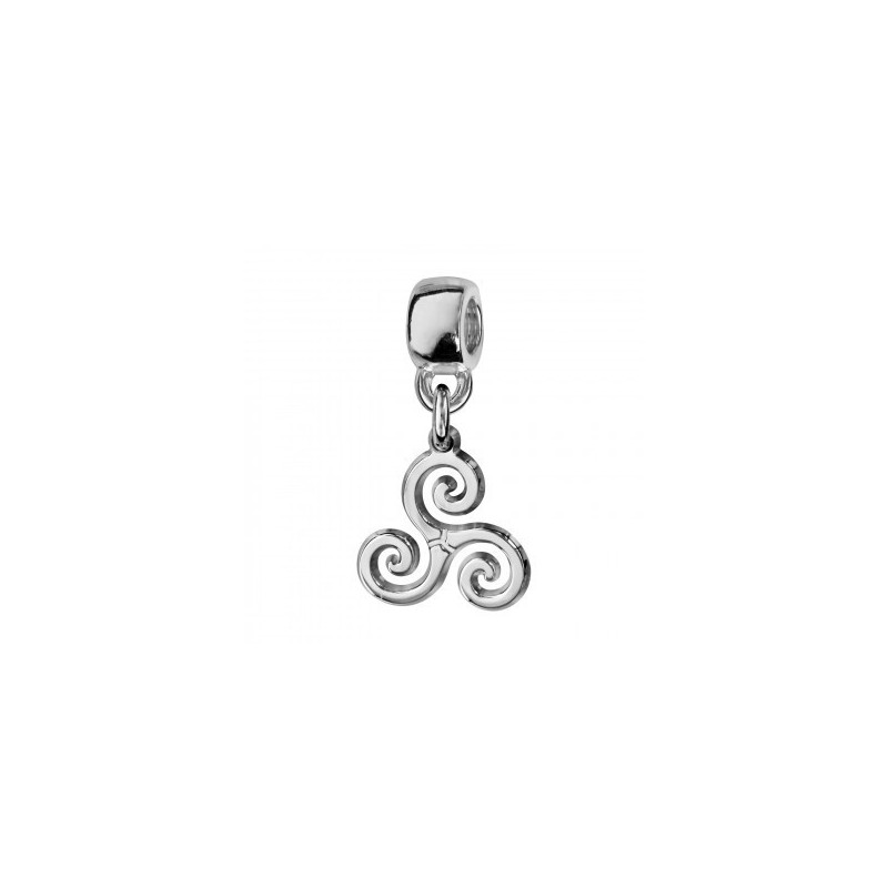 Thabora Charms Coulissant Argent Rhodié Suspendu Triskel-C07057 Thabora Charms Coulissant Argent Rhodié Suspendu Triskel-C07057