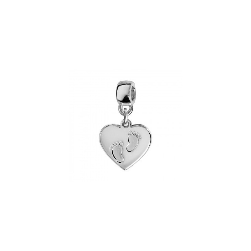 Thabora Charms Coulissant Argent Rhodié Coeur Empreinte 2 Pieds-C07577 Thabora Charms Coulissant Argent Rhodié Coeur Empreinte 2 Pieds-C07577