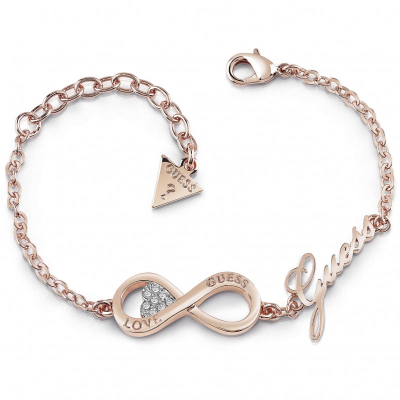 Bracelet Guess Endless Love Acier Doré Rose UBB85066 Bracelet Guess Endless Love Acier Doré Rose UBB85066