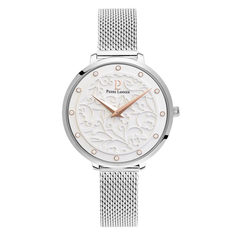 Montre Femme Pierre Lannier Eolia Acier Milanais 040J608 Montre Femme Pierre Lannier Eolia Acier Milanais 040J608