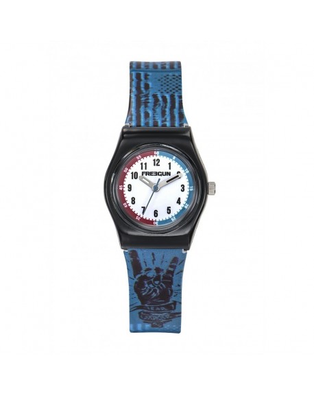 Freegun Street Montre Garçon bracelet Bleu Cadran Blanc-EE5234