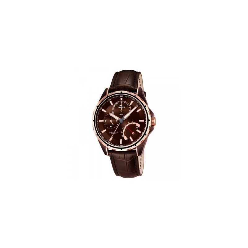 Montre Lotus Homme Multifonction Cuir Marron 18211/1 Montre Lotus Homme Multifonction Cuir Marron 18211/1