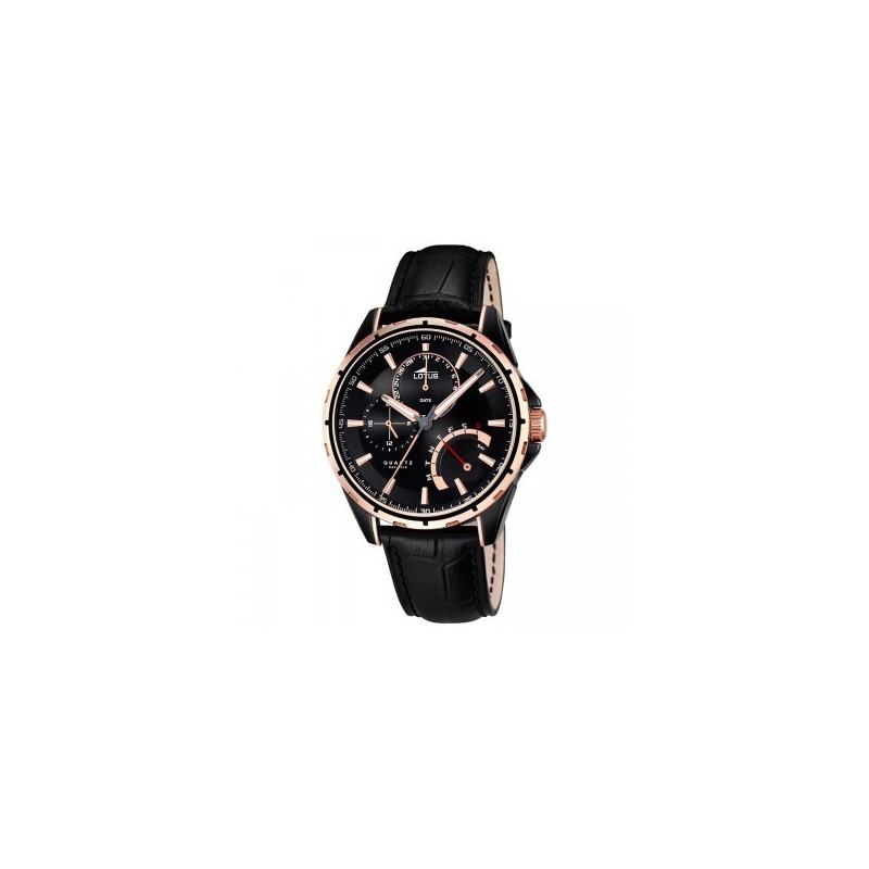 Montre Lotus Homme Multifonction Cuir Noir 18212/1 Montre Lotus Homme Multifonction Cuir Noir 18212/1