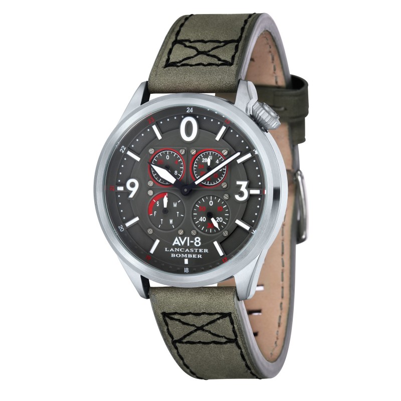 Montre Homme AVI-8 Lancaster Bomber Multifonction Dateur cadran Bleu -AV-4050-03 Montre Homme AVI-8 Lancaster Bomber Multifonction Dateur cadran Bleu -AV-4050-03