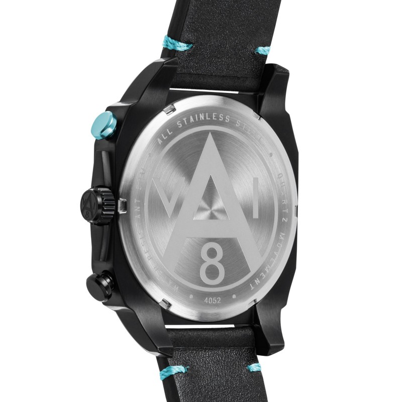 Montre Analogique À Quartz Avec Bracelet En Cuir Véritable Argenté