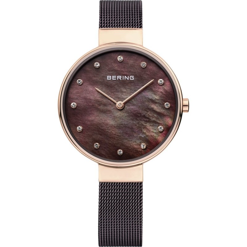 Montre Bering Femme Swarovski Acier Marron 12034-265 Montre Bering Femme Swarovski Acier Marron 12034-265