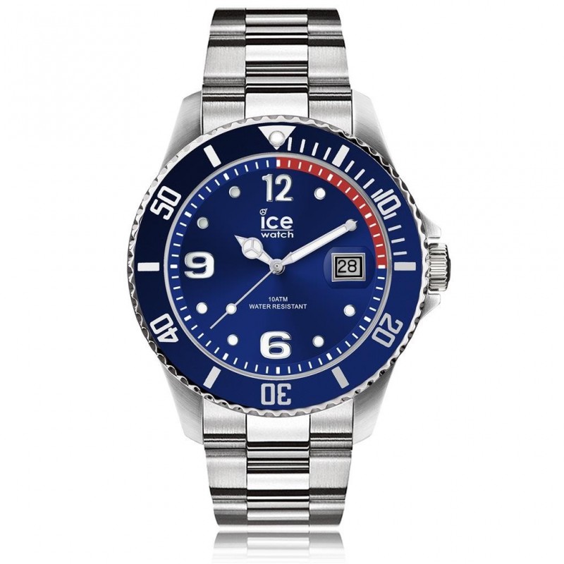 Montre Homme Ice Watch Steel Blue Silver Medium 015771 Montre Homme Ice Watch Steel Blue Silver Medium 015771