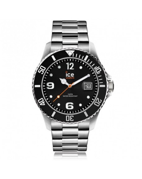 Montre Homme Ice Watch Steel Black Silver Large 016032