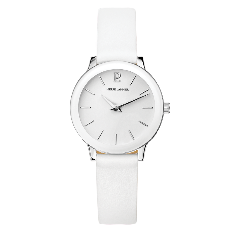 Montre Pierre Lannier Femme Cuir Blanc 019K600 Montre Pierre Lannier Femme Cuir Blanc 019K600