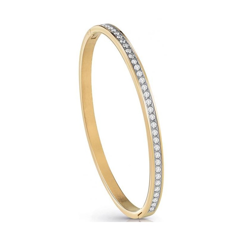 Bracelet Jonc Guess All Around Acier Doré UBB28134-S Bracelet Jonc Guess All Around Acier Doré UBB28134-S