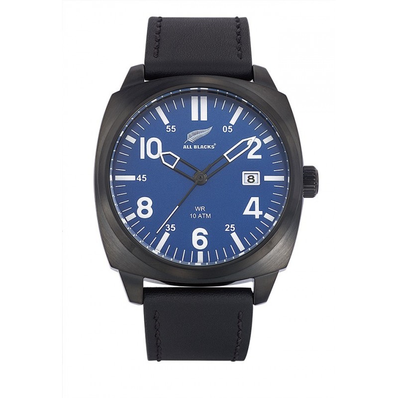Montre All Blacks Homme Cuir Noir 680334 - 100 Mètres Montre All Blacks Homme Cuir Noir 680334 - 100 Mètres