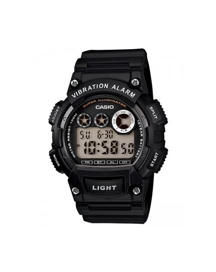 Montre Casio Homme Chrono Résine Noir W735H-1AVEF Sportswear - 100 Mètres