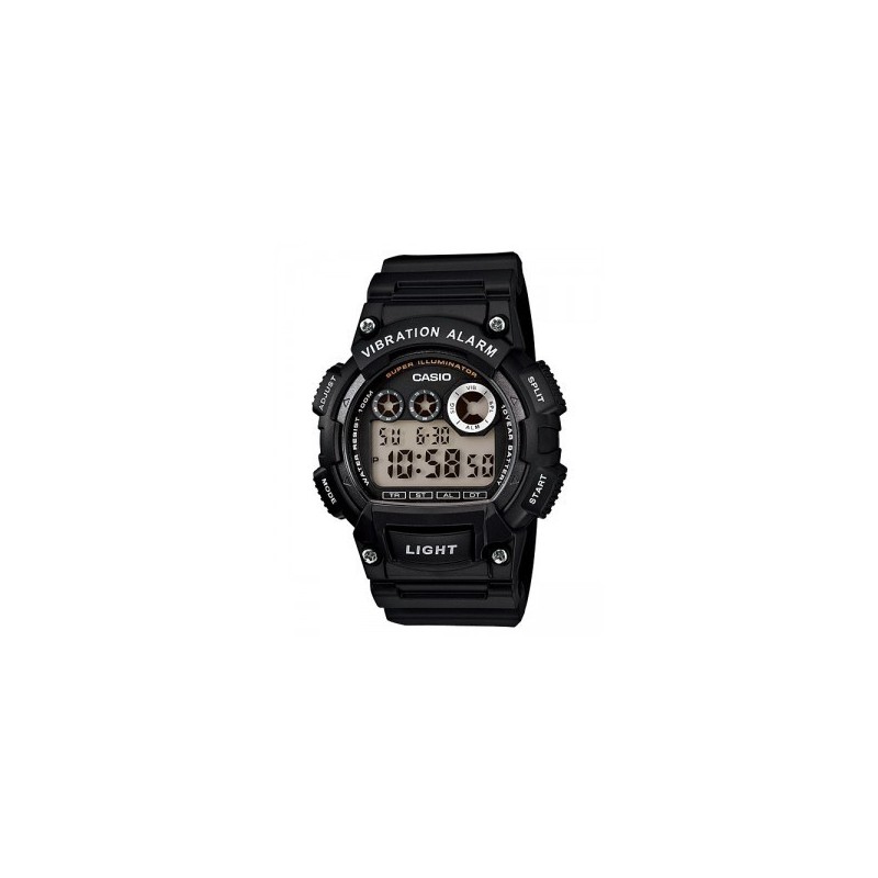 Montre Casio Homme Chrono Résine Noir W735H-1AVEF Sportswear - 100 Mètres Montre Casio Homme Chrono Résine Noir W735H-1AVEF Sportswear - 100 Mètres
