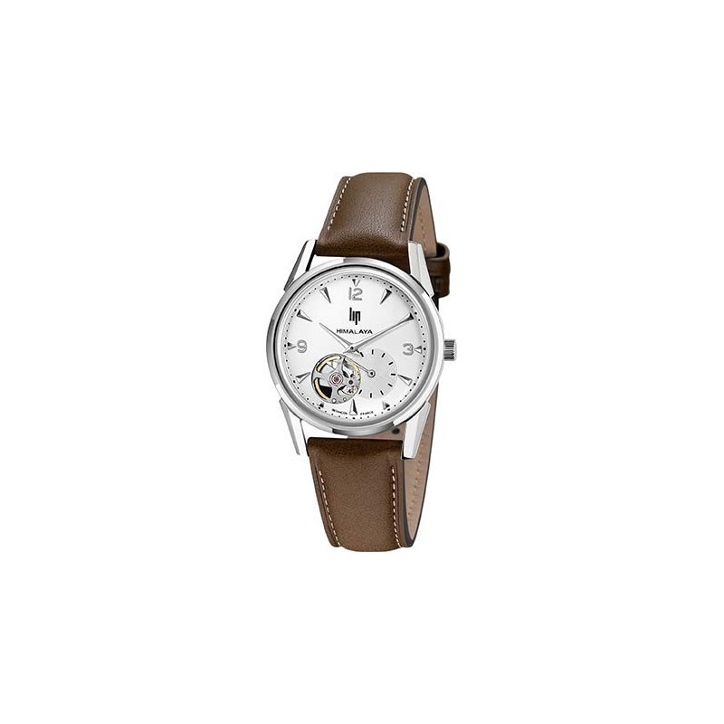 Montre Lip Homme Himalaya 1954 Automatique Cuir Marron 671053 Montre Lip Homme Himalaya 1954 Automatique Cuir Marron 671053