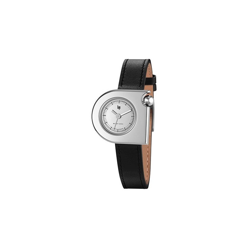 Montre Lip Femme Mach 2000 Cuir Noir 671102 Vintage Montre Lip Femme Mach 2000 Cuir Noir 671102 Vintage