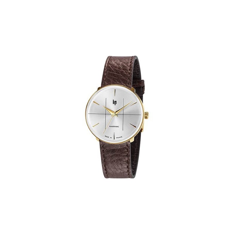 Montre Lip Homme Panoramic Cuir Marron 671060 Montre Lip Homme Panoramic Cuir Marron 671060