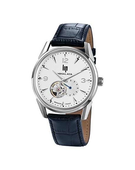 Montre Lip Homme Himalaya 1954 Automatique Cuir Bleu 671255