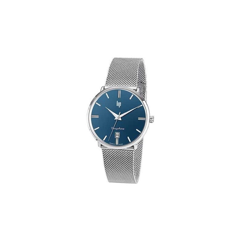 Montre Lip Homme Dauphine T38 Acier Milanais 671424 Montre Lip Homme Dauphine T38 Acier Milanais 671424
