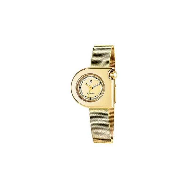 Montre Lip Femme Mach 2000 Métal Doré 671105 Vintage Montre Lip Femme Mach 2000 Métal Doré 671105 Vintage