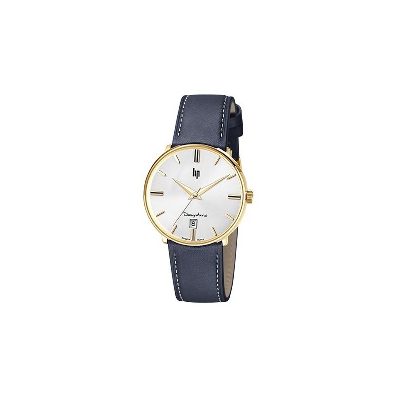 LIP Dauphine 38 Montre Homme Bracelet Bleu-671433 LIP Dauphine 38 Montre Homme Bracelet Bleu-671433