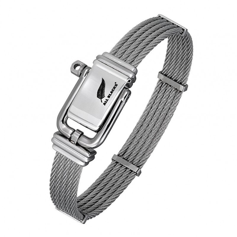 copy of All blacks Bracelet Homme Cuir Tressé Noir Acier 682100 copy of All blacks Bracelet Homme Cuir Tressé Noir Acier 682100
