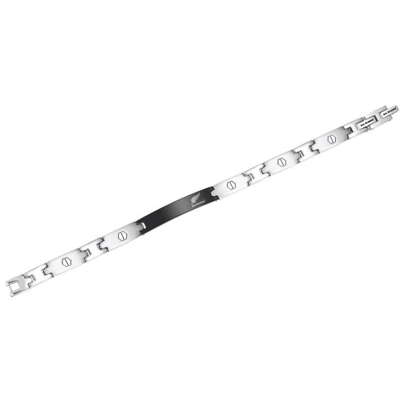 copy of All blacks Bracelet Homme Cuir Tressé Noir Acier 682100 copy of All blacks Bracelet Homme Cuir Tressé Noir Acier 682100
