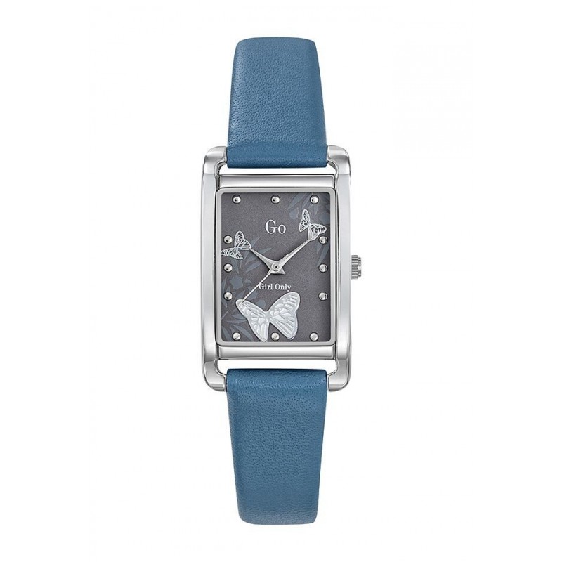 Go Montre Femme Acier Cuir Bleu 699207 Go Montre Femme Acier Cuir Bleu 699207