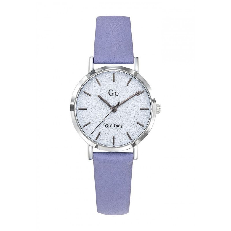 Go Montre Femme Acier Cuir Violet 699897 Go Montre Femme Acier Cuir Violet 699897