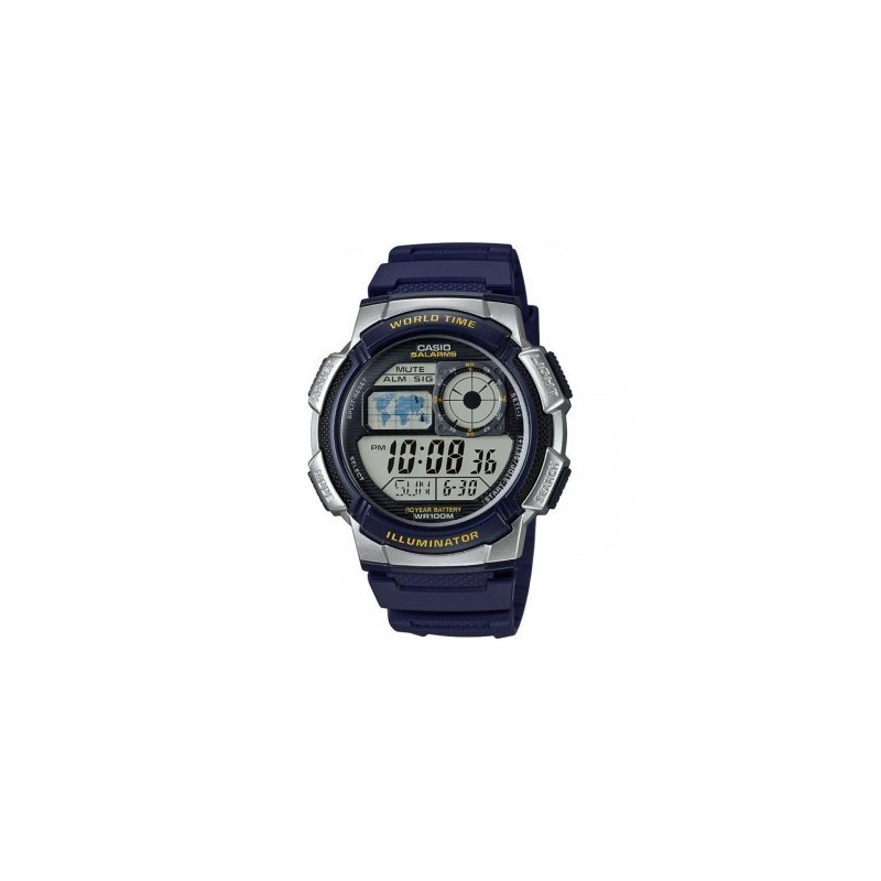 Montre Casio Homme Chrono Résine Bleu AE1000W-2AVEF Sport - 100 Mètres Montre Casio Homme Chrono Résine Bleu AE1000W-2AVEF Sport - 100 Mètres