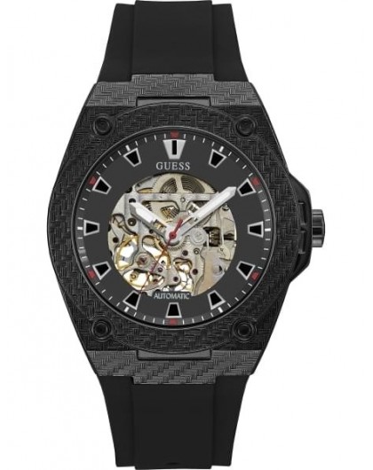 Montre Guess Prime Pour Homme/Unisexe - Cuir Noir, Mouvement Quartz - Neuf Avec Garantie, Livraison USA Gratuite