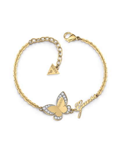 Guess Love Butterfly Bracelet Acier doré UBB78050-S