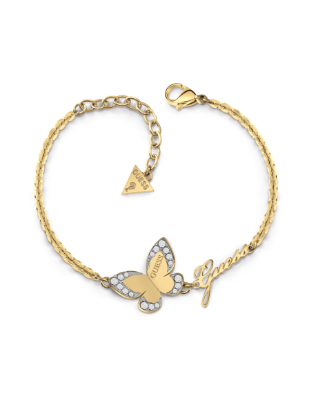 Guess Love Butterfly Bracelet Acier doré UBB78050-S