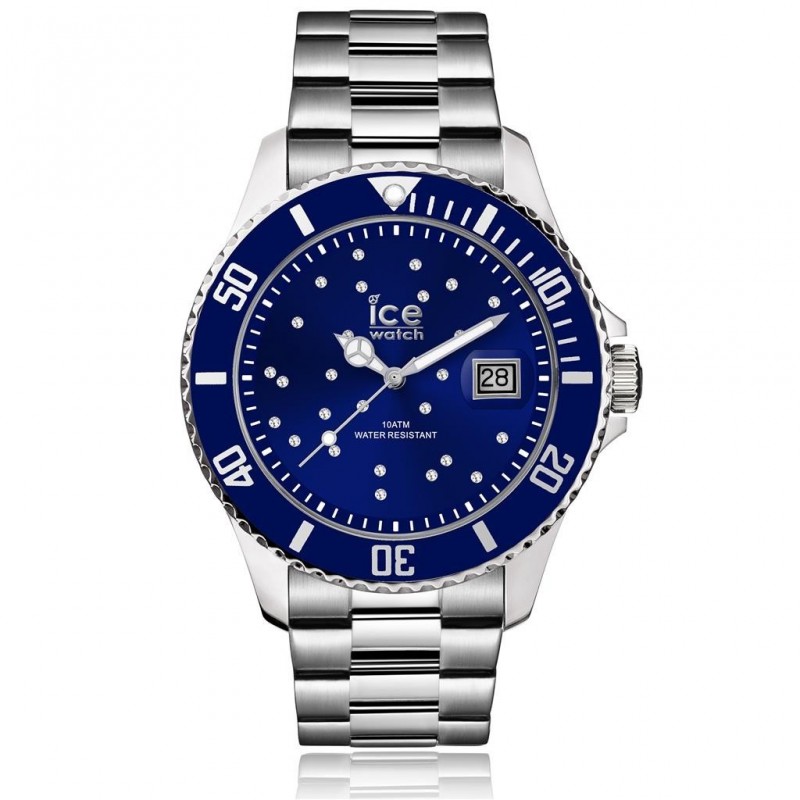 Ice Watch Montre Unisex Steel Blue Cosmos Silver Medium 016773 Ice Watch Montre Unisex Steel Blue Cosmos Silver Medium 016773