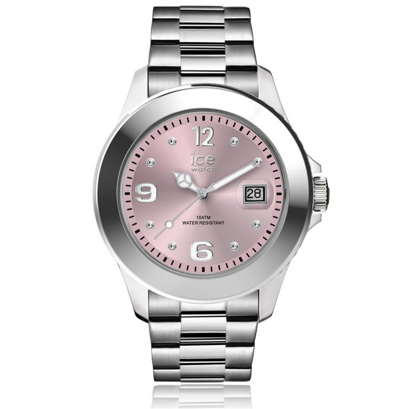 Ice Watch Montre Unisexe Steel Classic Light Pink SR Stones Medium 016776 Ice Watch Montre Unisexe Steel Classic Light Pink SR Stones Medium 016776