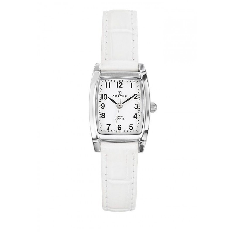 Montre Certus Femme Acier Cuir Noir 644516 Montre Certus Femme Acier Cuir Noir 644516