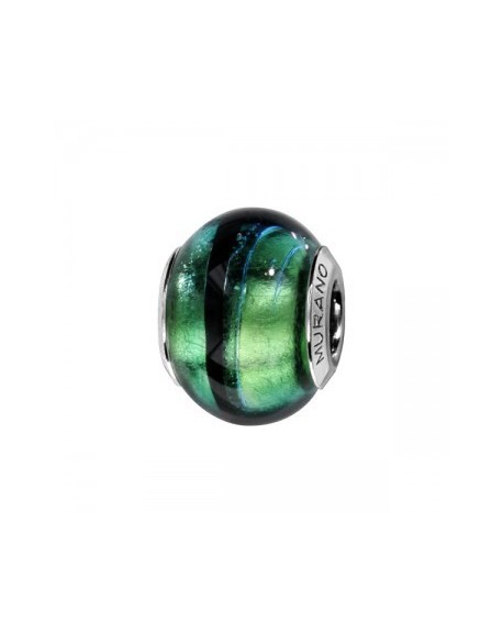 Thabora Charms Perle de Murano vert C05057