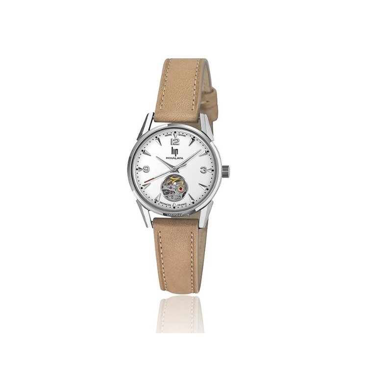 LIP Himalaya 29 Automatique Cœur Battant Montre Unisexe Bracelet Beige 671604 LIP Himalaya 29 Automatique Cœur Battant Montre Unisexe Bracelet Beige 671604