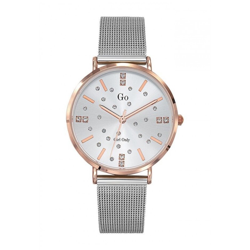 Go Girl Montre Femme Acier Bicolore Bracelet Milanais 695931 Go Girl Montre Femme Acier Bicolore Bracelet Milanais 695931