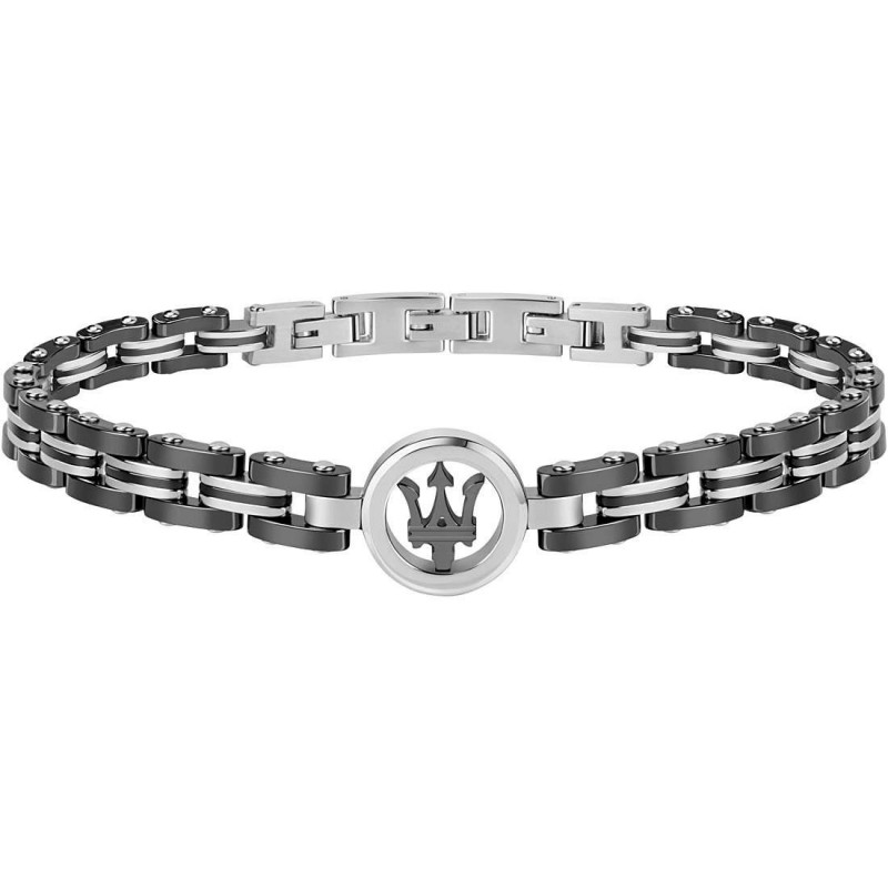 Maserati Bracelet Homme Acier Céramique JM219AQH13 Maserati Bracelet Homme Acier Céramique JM219AQH13
