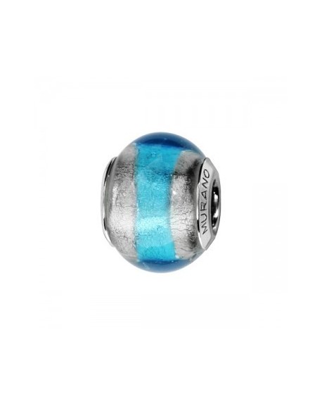 Thabora Charms Perle de Murano bleu ciel dégradé C05021