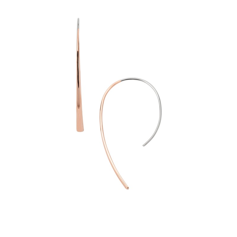 Fossil Femme Boucles d'oreilles Acier inoxydable Doré Rose JF01703791 Fossil Femme Boucles d'oreilles Acier inoxydable Doré Rose JF01703791